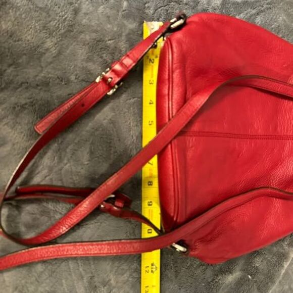 Coach Park Red Pebbled Leather Backpack Purse F24385 Classic main image 5
